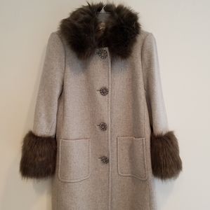 Kate Spade Gray Dress Coat